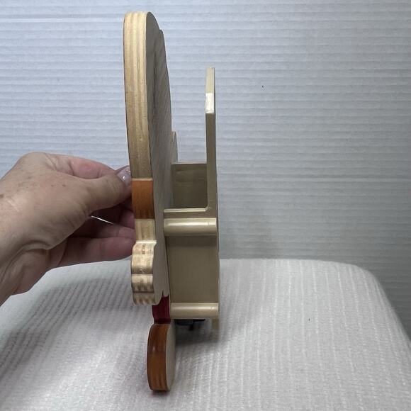 Bartolucci Italy Hanging Pinocchio Clock Wooden Pendulum Battery Tested Works - Picture 3 of 7